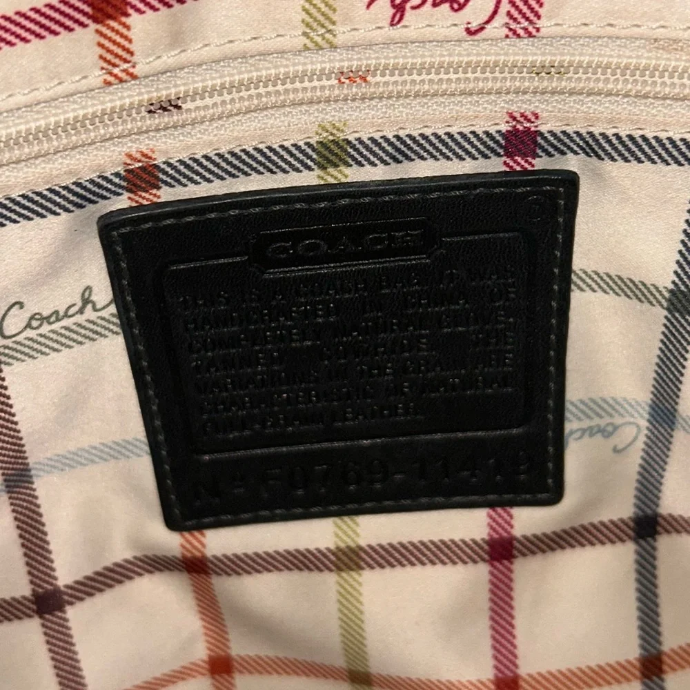 Vintage Coach Y2k Bleeker buckle flap shoulder bag black 11419 retro legacy - Picture 11 of 11